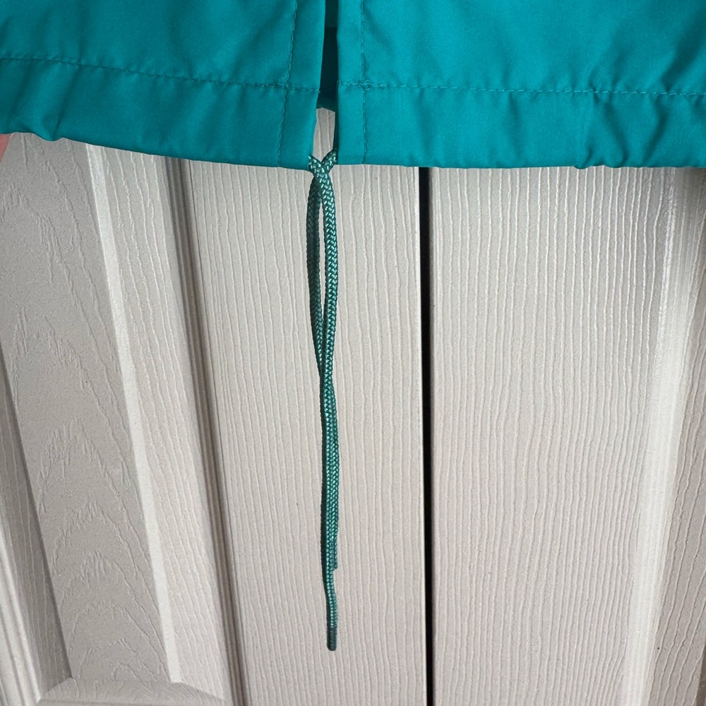 Vintage Lands' End Turquoise Windbreaker Jacket - Picture 5 of 6